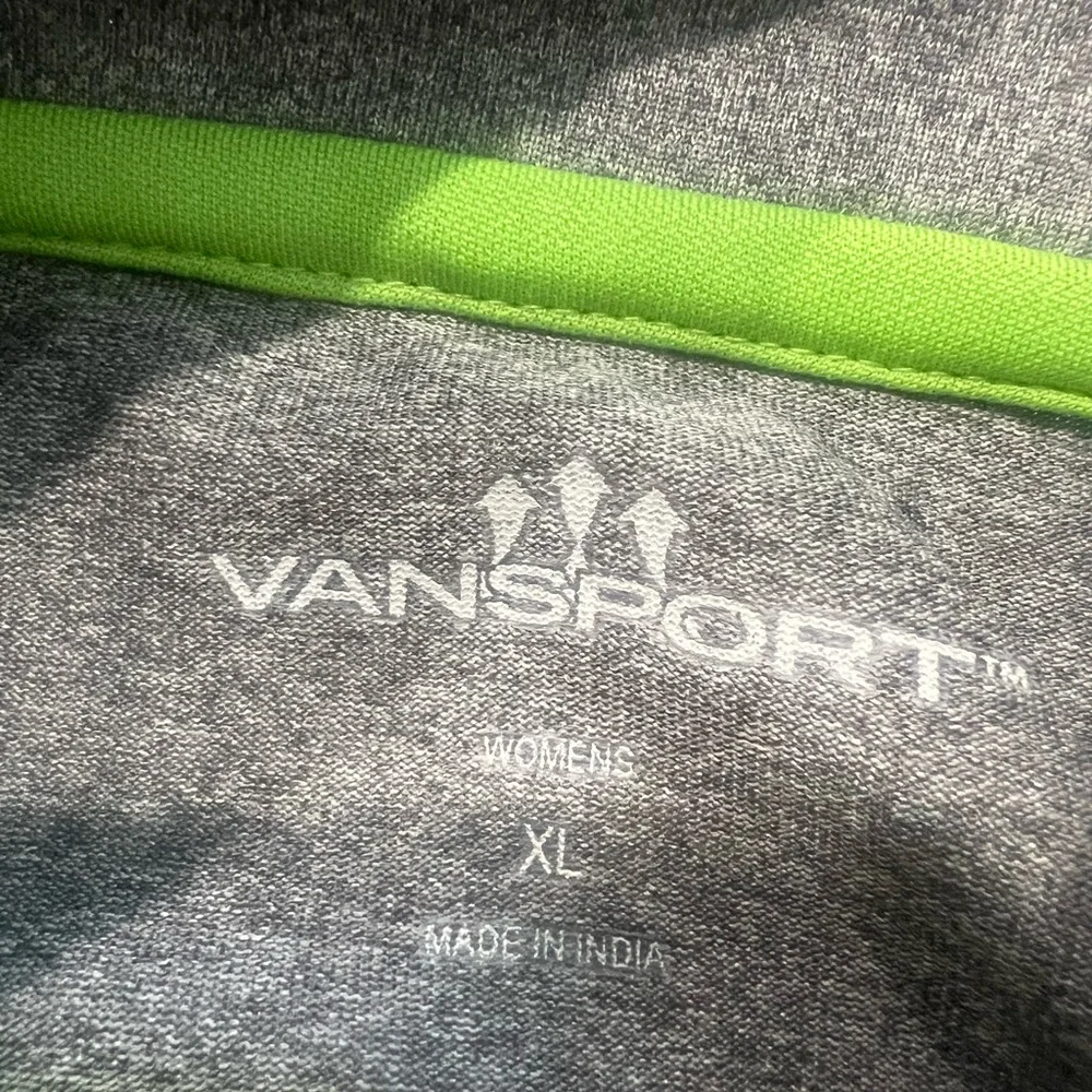 Vansport / MLB Gray Quarter-Zip Pullover Columbia Fireflies Womens XL - Picture 5 of 6